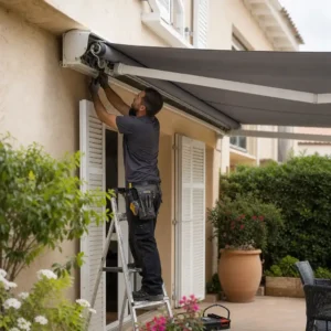 Dépannage d'un store banne qui ne rentre plus, Volet Express Perpignan